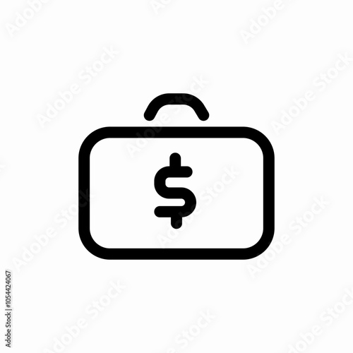 money bag icon sign vector