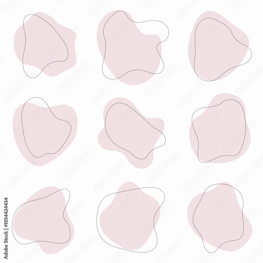 Delicate Pastel Spots. A combination of abstract spots in soft pastel shades of pink and beige. Delicate Pastel Spots. A combination of abstract spots in soft pastel shades of pink and beige.