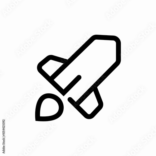 rocket project launch icon sign vector