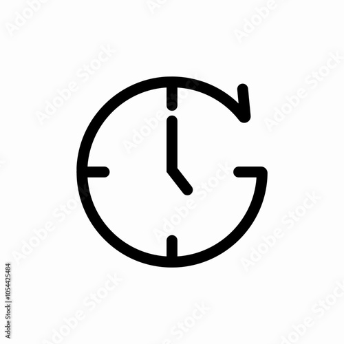 stopwatch time period icon sign vector