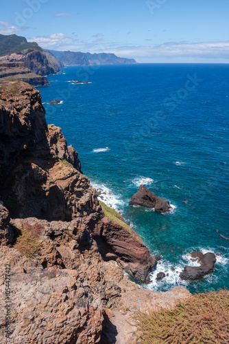 Landscape at Vulcao Penha de Aquia, Madeira, Portugal photo