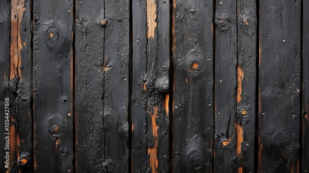 Fototapeta premium Dark wooden planks