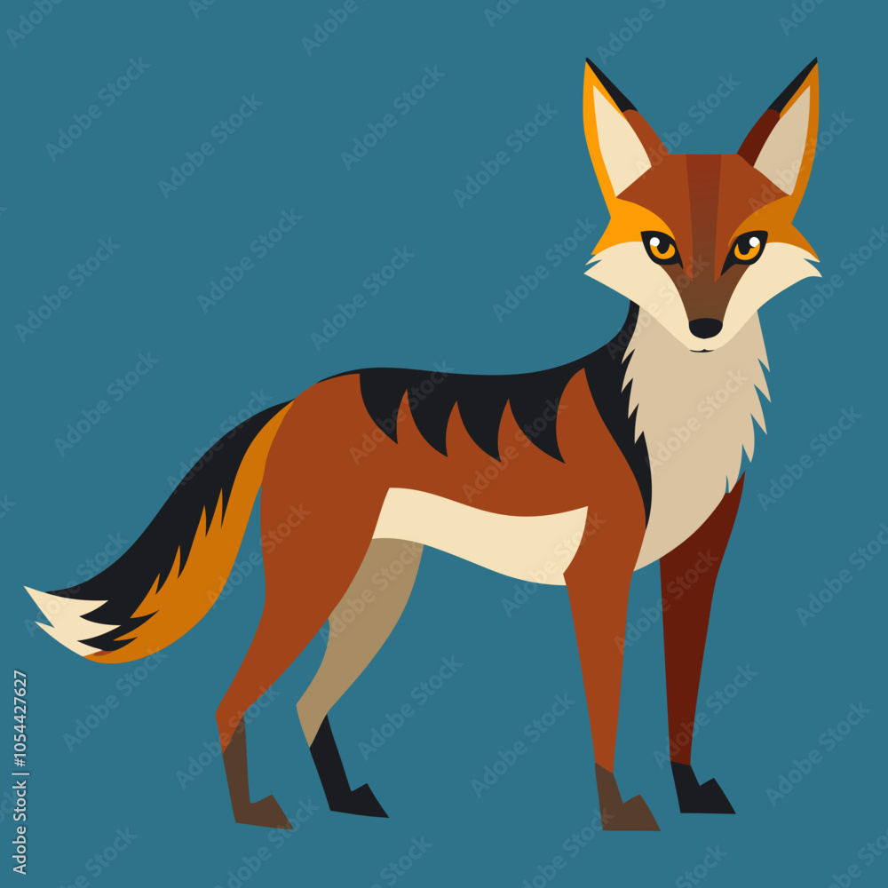 Obraz premium fox cartoon isolated on white