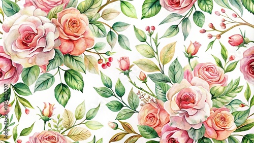 Watercolor floral design