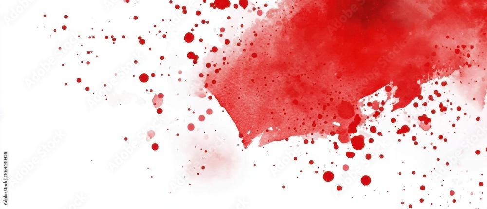 Red and white abstract background with halftone dots red color watercolor texture banner template design for web, poster, cover, or presentation Generative AI Red and white abstract background with halftone dots red color watercolor texture banner template design for web, poster, cover, or presentation Generative AI