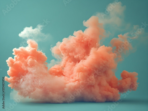 Dreamy Pink Cloud Vapor Abstract Background for Artistic Inspiration and Tranquility