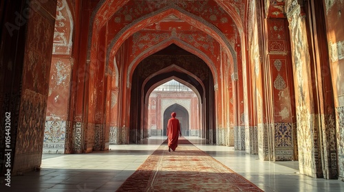 Lahore's historic Badshahi Mosque is a grand monument. It's one of the largest mosques in the world. photo