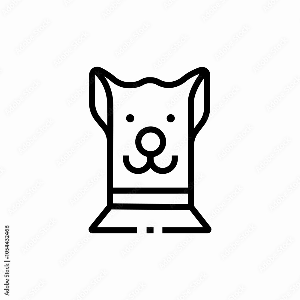 dog pet icon sign vector dog pet icon sign vector