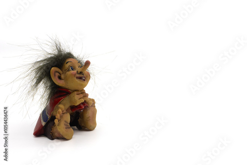 Funny cute dirty troll toy photo