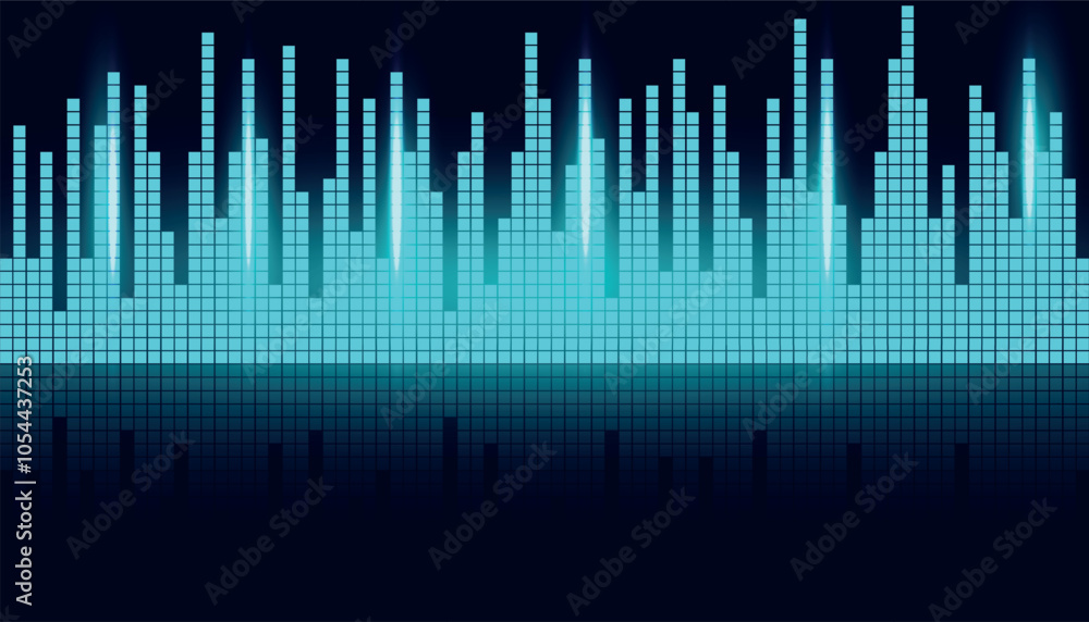 Vector equalizer with light effect Vector equalizer with light effect