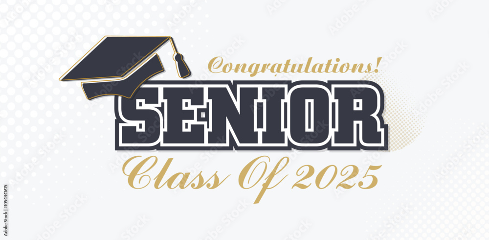 Class of 2025 Congratulations Graduates. Academic Cap and Diploma Graduation Ceremony. Vector Template for Senior Class of University Year 2025 Banner, Party, High School or College Graduate Class of 2025 Congratulations Graduates. Academic Cap and Diploma Graduation Ceremony. Vector Template for Senior Class of University Year 2025 Banner, Party, High School or College Graduate