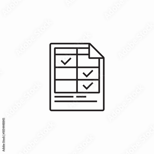 check list choise icon sign vector
