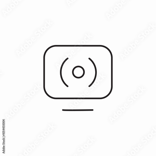 computer live icon sign vector