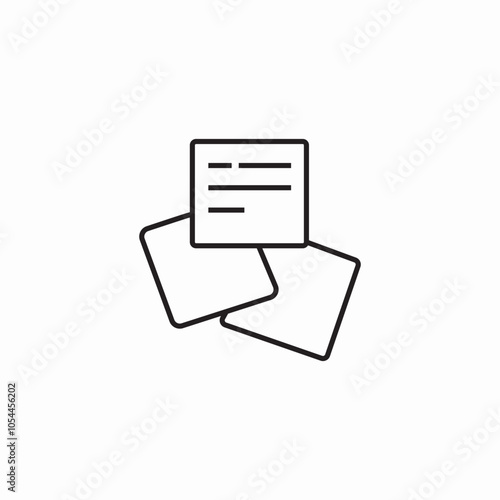 sticky notes icon sign vector