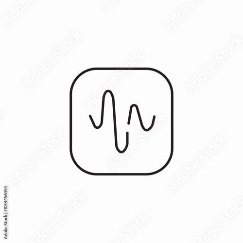 voice wave icon sign vector