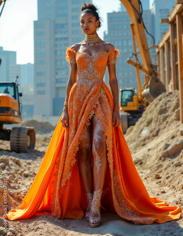 Full body portrait of a young beautiful woman. Generative AI Full body portrait of a young beautiful woman. Generative AI