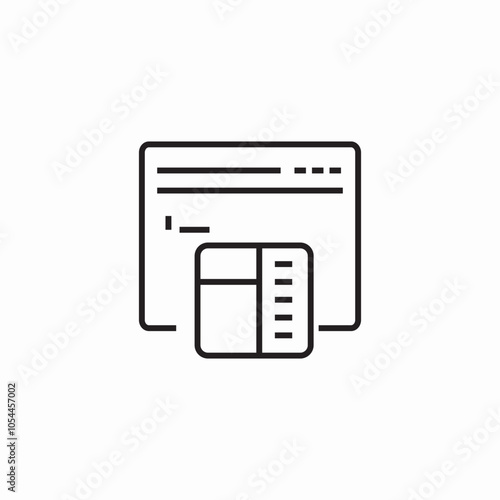 website task icon sign vector
