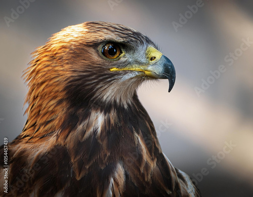 Portrait of a red-tailed hawk (Aquila chrysaetos)