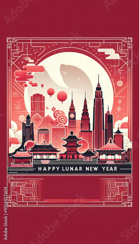 Modern Elegance - A Minimalist Lunar New Year Poster