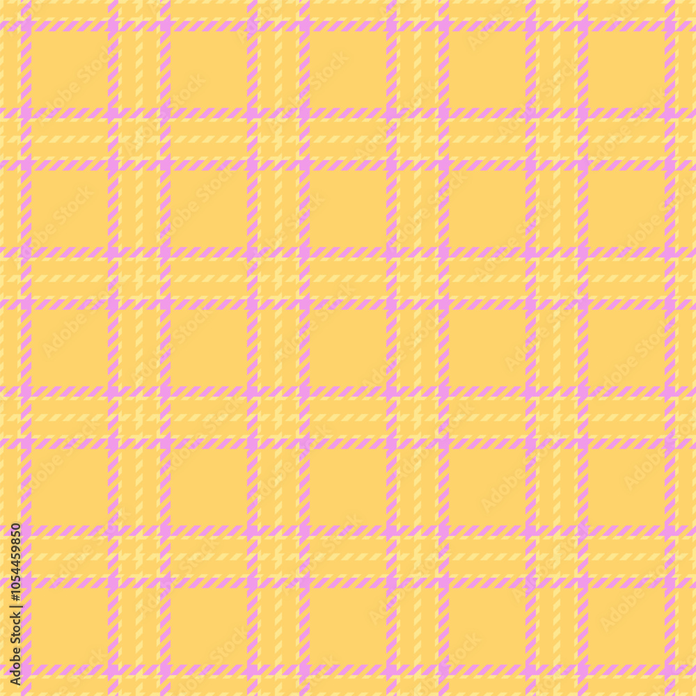 Dye seamless tartan check, funky texture plaid vector. Naked background fabric pattern textile in amber and light goldenrod colors. Dye seamless tartan check, funky texture plaid vector. Naked background fabric pattern textile in amber and light goldenrod colors.