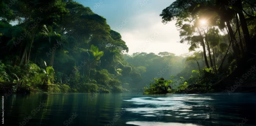 The Brazil and Colombian Amazon river - High res film with HDR and texture, beautiful focus on the water and the lush plant life around the river
The Brazil and Colombian Amazon river - High res film with HDR and texture, beautiful focus on the water and the lush plant life around the river