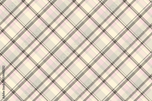 Soft background textile vector, glamor tartan fabric plaid. Cultural pattern seamless check texture in light and pastel colors.
