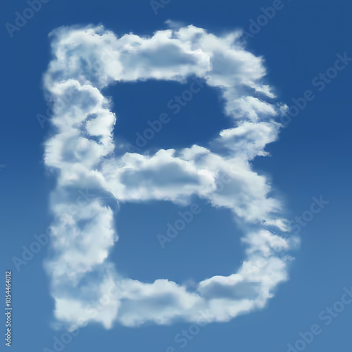 alphabet with cloud