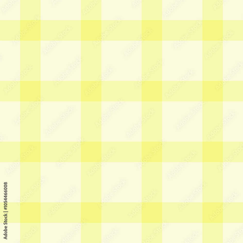 Minimalist check plaid fabric, household tartan pattern seamless. Rural background textile vector texture in light and light yellow colors. Minimalist check plaid fabric, household tartan pattern seamless. Rural background textile vector texture in light and light yellow colors.