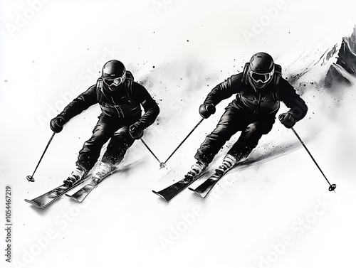 skiers on the slope