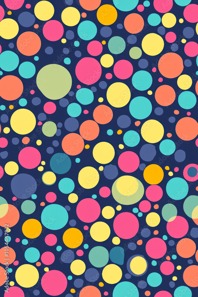 Vertical Editable Abstract with Colorful Circles Pattern. Vertical Editable Abstract with Colorful Circles Pattern.