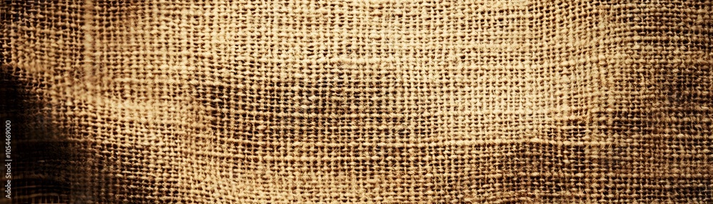 Close-up of a Brown Burlap Fabric Texture Close-up of a Brown Burlap Fabric Texture