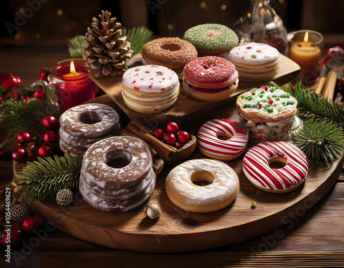 christmas cookies on a plate