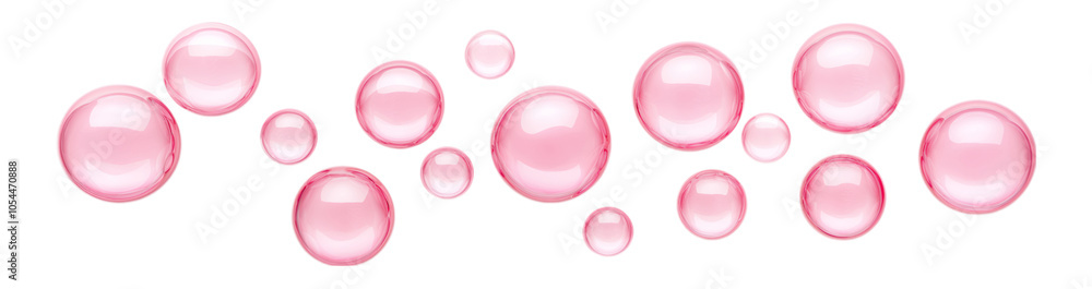 Pink Bubbles Abstract Background Liquid Glossy Shiny Beauty Design Pink Bubbles Abstract Background Liquid Glossy Shiny Beauty Design