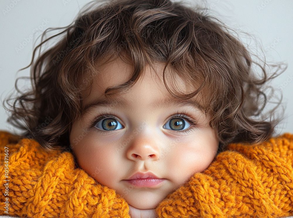 Ausdrucksstarkes Babygesicht Ausdrucksstarkes Babygesicht