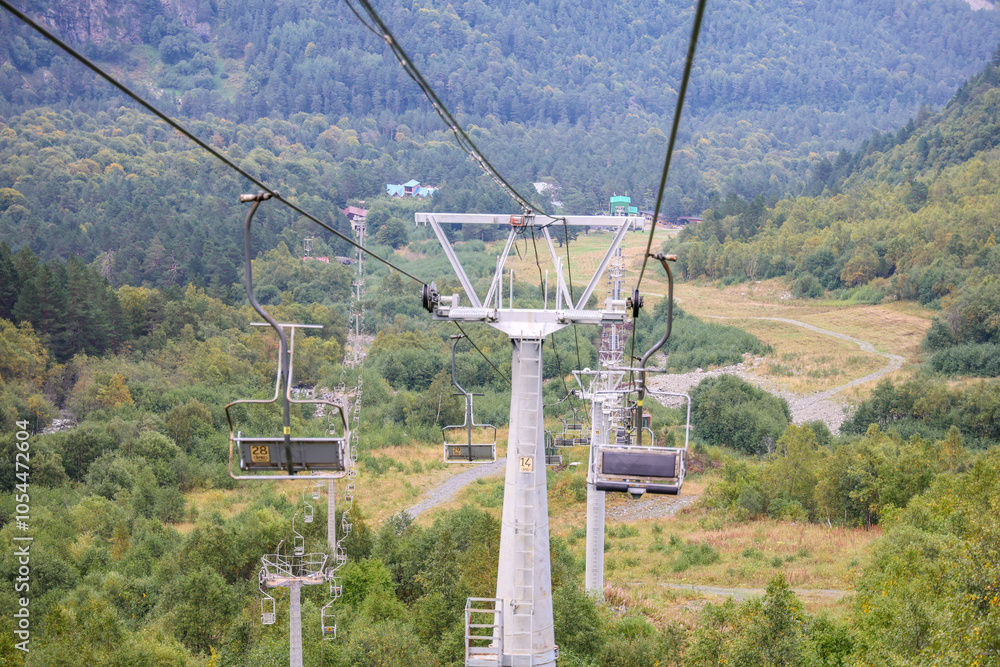 cable car in the mountains cable car in the mountains