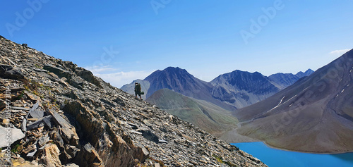 Near Lake Kelitsadi; Trek to the Kelitsadi Lake; Kelitsadi Lake Trekking, Georgia photo