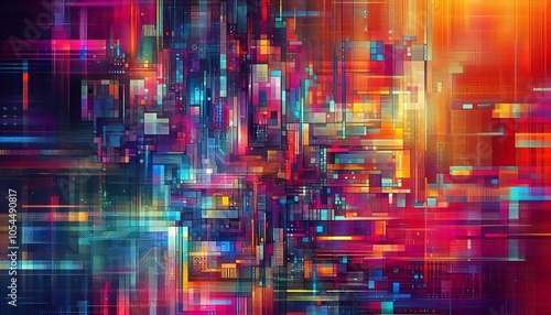 Abstract glitch background