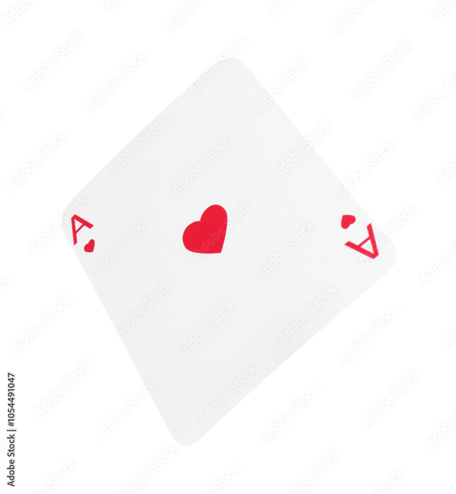 Poker game. One playing card isolated on white Poker game. One playing card isolated on white