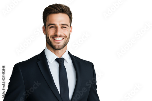 Portrait of a Confident Man in a Suit