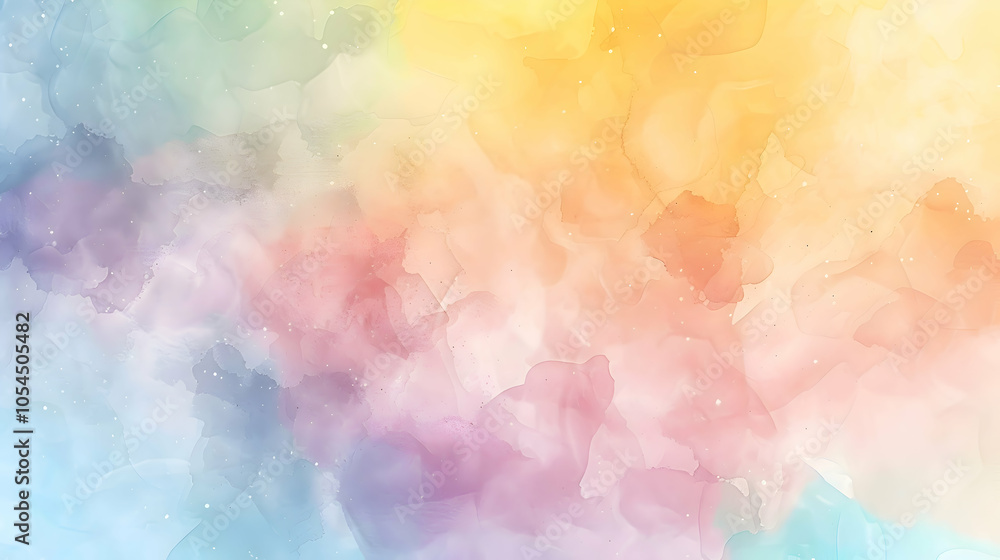 A pastel-toned rainbow background, blending smoothly with watercolor-like textures that give a hand-painted feel, with soft highlights bringing out a gentle glow A pastel-toned rainbow background, blending smoothly with watercolor-like textures that give a hand-painted feel, with soft highlights bringing out a gentle glow