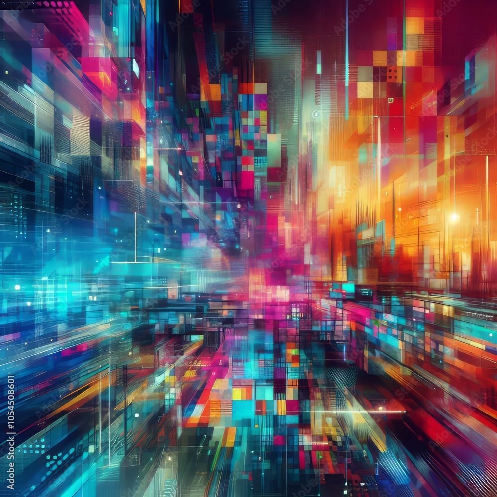 Abstract glitch background Abstract glitch background