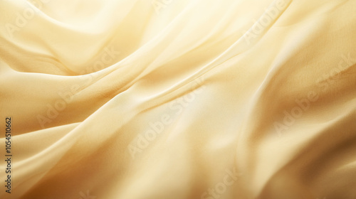 Luxurious Golden Fabric Texture with Gentle Folds