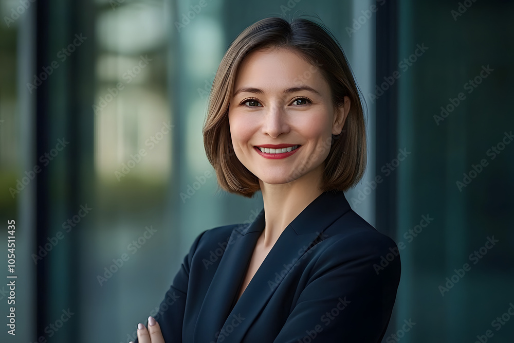 Portrait of a smiling business woman standing
