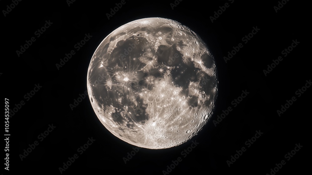Obraz premium close-up Moon space mission 2024