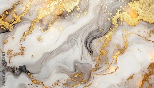 Luxurious abstract background of marble and gold, showcasing an elegant marbling texture