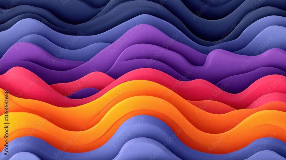 Abstract wavy background with vibrant colors. Abstract wavy background with vibrant colors.