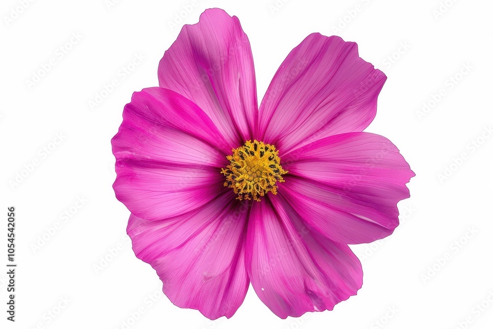 Isolated cosmos flower on white background with clipping paths Isolated cosmos flower on white background with clipping paths