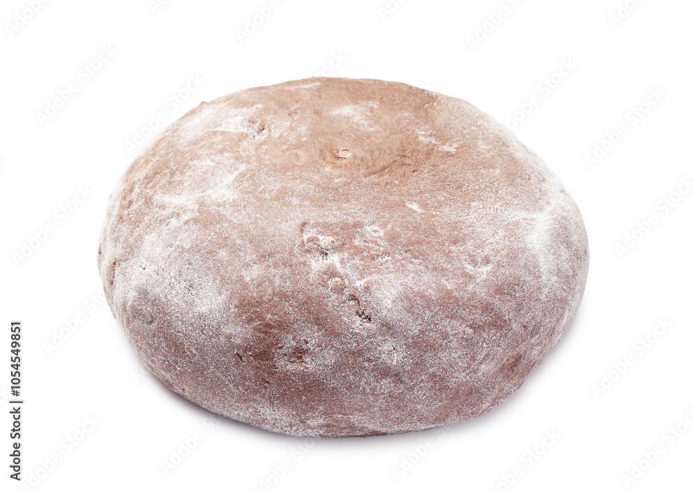 Chocolate dough isolated on white. Making cookies Chocolate dough isolated on white. Making cookies