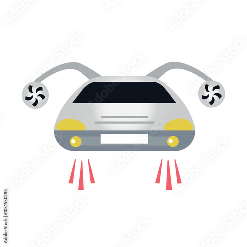 Flying car icon clipart avatar logotype isolated illustration