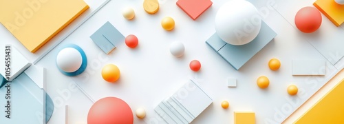 Wallpaper Mural Abstract 3D Geometric Shapes Torontodigital.ca